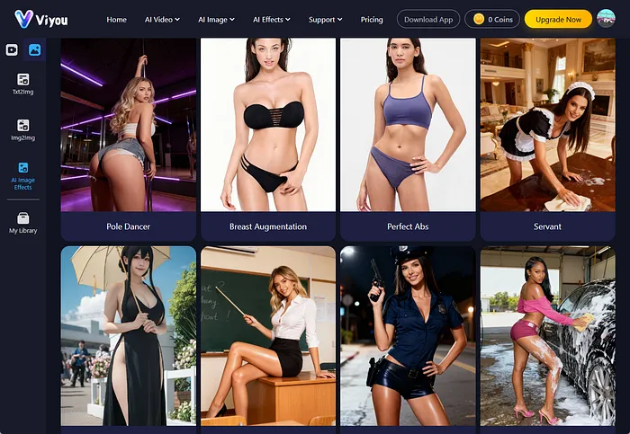 viyou ai sexy image effects